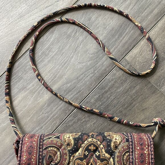Vera Bradley Designs Colette Wallet Paisley Detachable Strap Retired Vintage - Picture 5 of 11